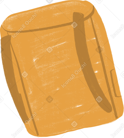yellow backpack PNG, SVG