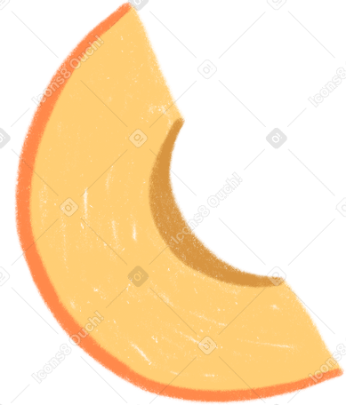 peach slice PNG, SVG