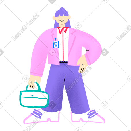 穿西装的职业女性 PNG, SVG