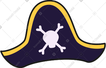 Pirate hat PNG, SVG