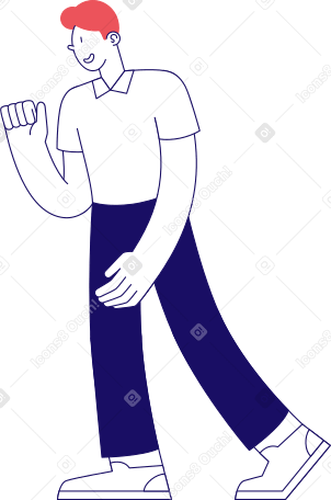 man holding something PNG, SVG