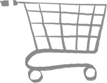 gray shopping cart PNG, SVG