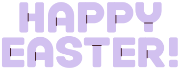 lettering happy easter! PNG, SVG