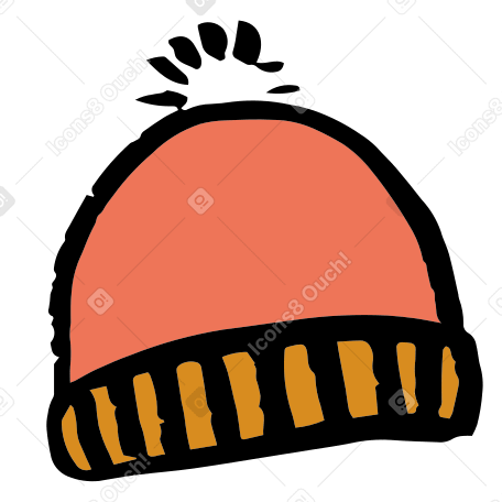 orange hat PNG, SVG