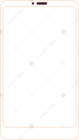 big phone with blank screen PNG, SVG