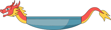 Драконья лодка в PNG, SVG