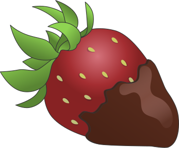 Erdbeere in schokolade PNG, SVG