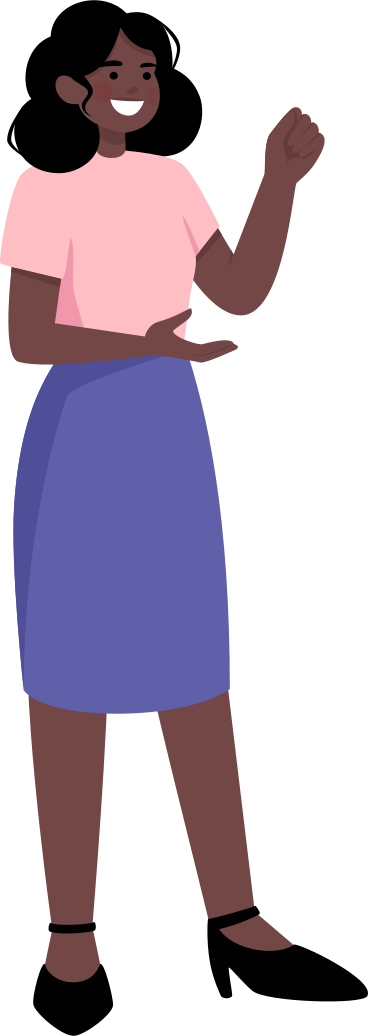 woman holding something in her hands PNG, SVG