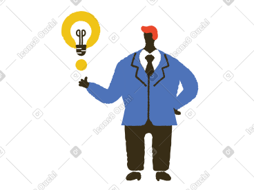 商人想出了一个新主意 PNG, SVG