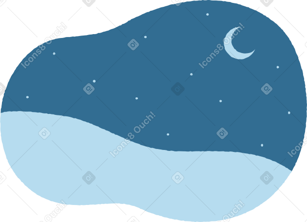 fond de nuit d'hiver PNG, SVG