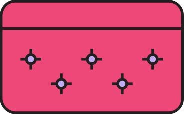 pink ottoman PNG, SVG