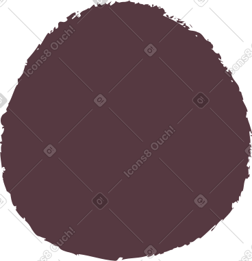 Dark brown circle PNG, SVG