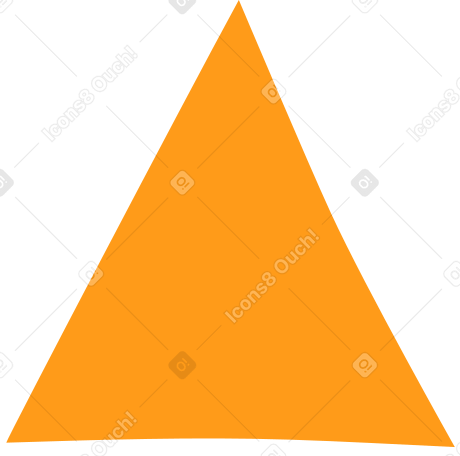 triángulo amarillo PNG, SVG