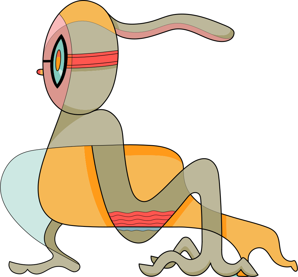creature Illustration in PNG, SVG