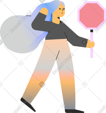 标志的女孩 PNG, SVG