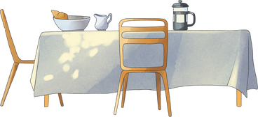 Стол для завтрака в PNG, SVG