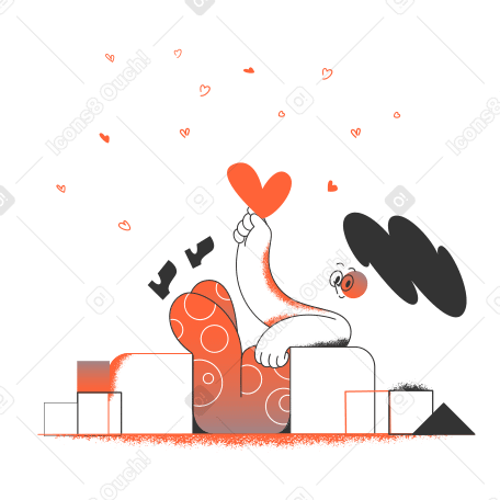 Valentine's Day Illustration in PNG, SVG