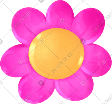 Pink flower PNG, SVG