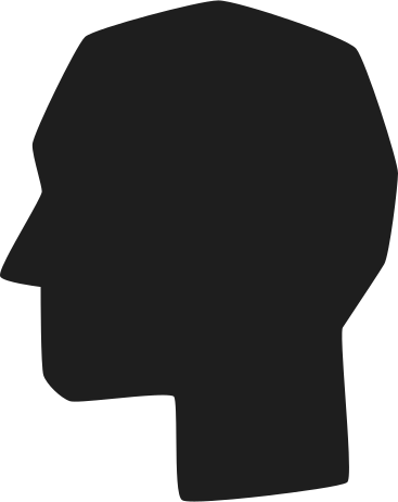 shadow of human head PNG, SVG