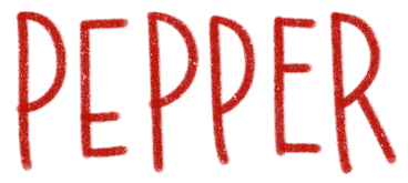 Pepper lettering PNG, SVG