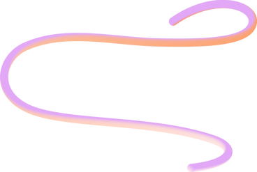 Voluminöse, geschwungene linie in pastelltönen PNG, SVG