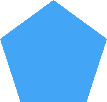 Fünfeck blau PNG, SVG