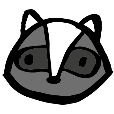 badger's head PNG, SVG