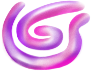 two twirling pink and purple shapes PNG, SVG
