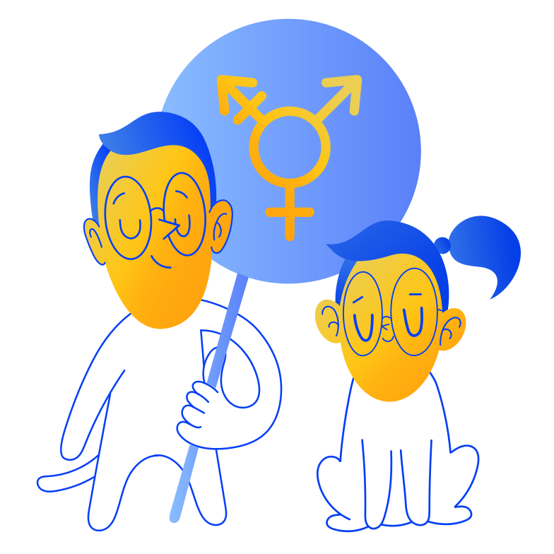 Gender identity Clipart illustration in PNG, SVG