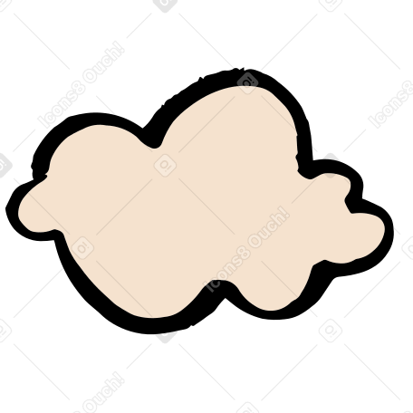 ベージュの雲 PNG、SVG
