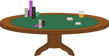 poker table PNG、SVG