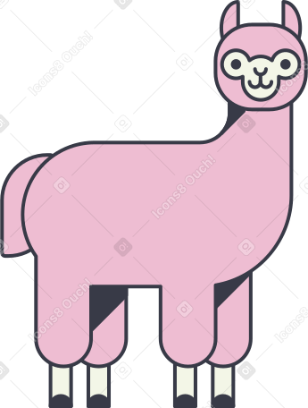 alpaca PNG, SVG
