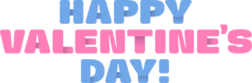 lettering happy valentine's day! text PNG, SVG
