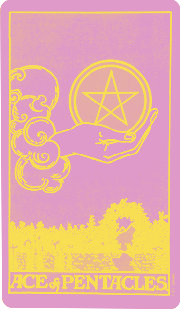 Tarot card ace of pentacles PNG, SVG