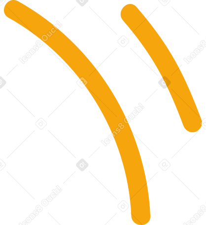 Deux lignes jaunes PNG, SVG