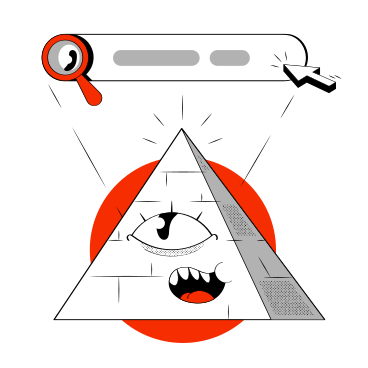 Illustrazione animata Ricerca di informazioni su internet in GIF, Lottie (JSON), AE