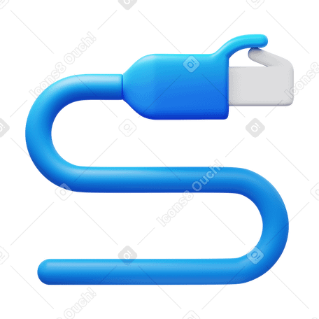 3D network cable PNG、SVG