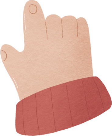right arm with red sleeve PNG, SVG