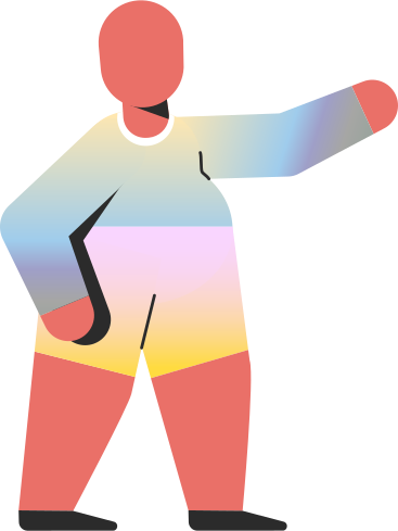 Chubby child pointing PNG, SVG