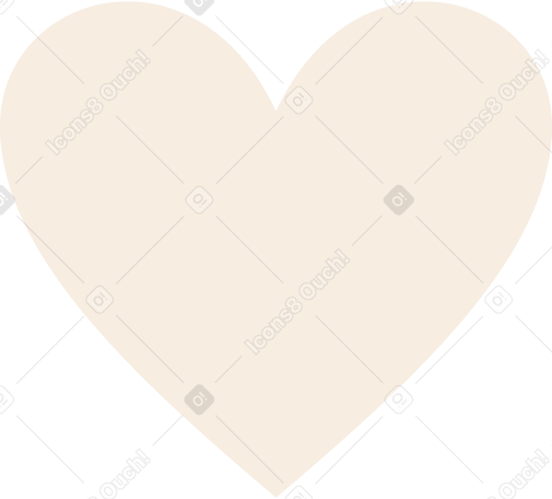 beige heart Illustration in PNG, SVG