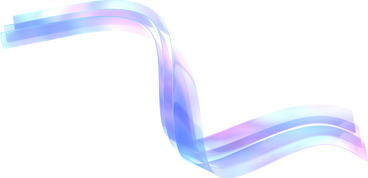 Shimmering flowy glass ribbon PNG, SVG