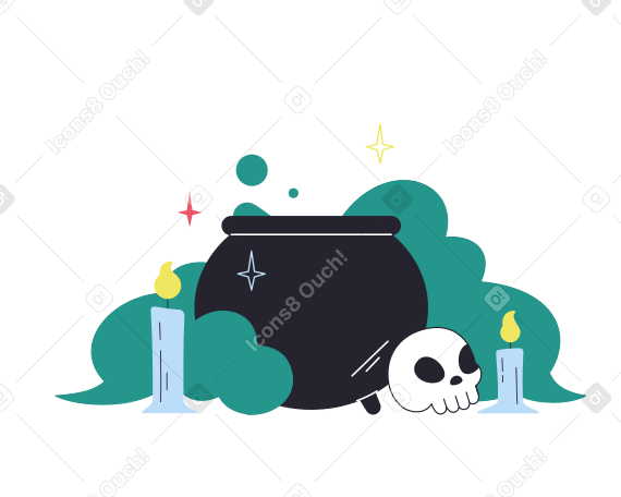 Witch brew Illustration in PNG, SVG