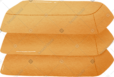 Three bars of gold lying on top of each other PNG, SVG