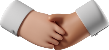 Handshake of white skin and tanned skin hands PNG, SVG