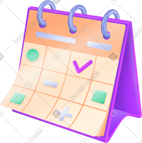 planning calendar PNG, SVG