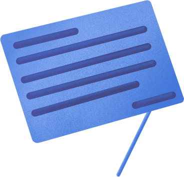 Pop-up blu con testo PNG, SVG