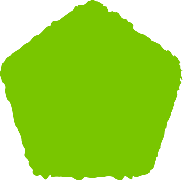 Pentágono verde PNG, SVG