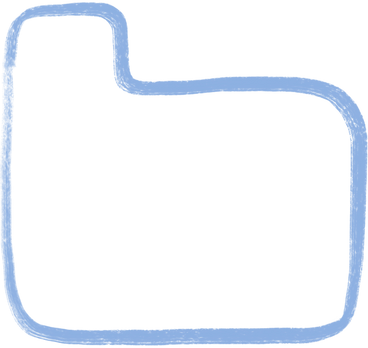 blue chair like shape PNG, SVG