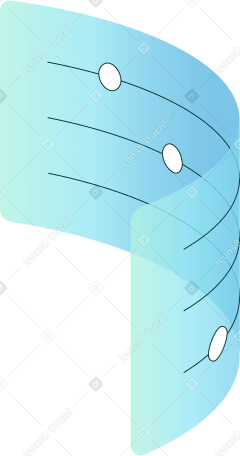 curved panel with slider bars Illustration in PNG, SVG