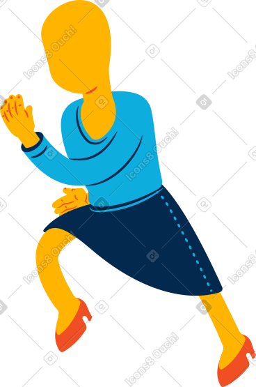 Woman running PNG, SVG